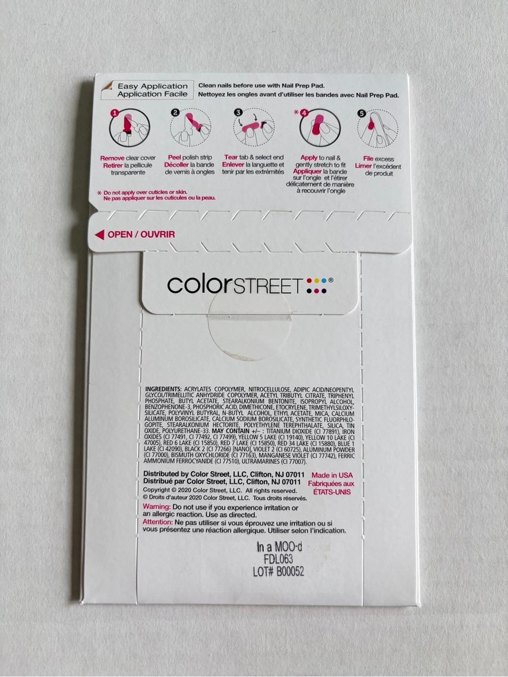 *Retired* Color Street: In a MOO-d | Cow Print Animal Black Clear Overlay Spots - Picture 4 of 13